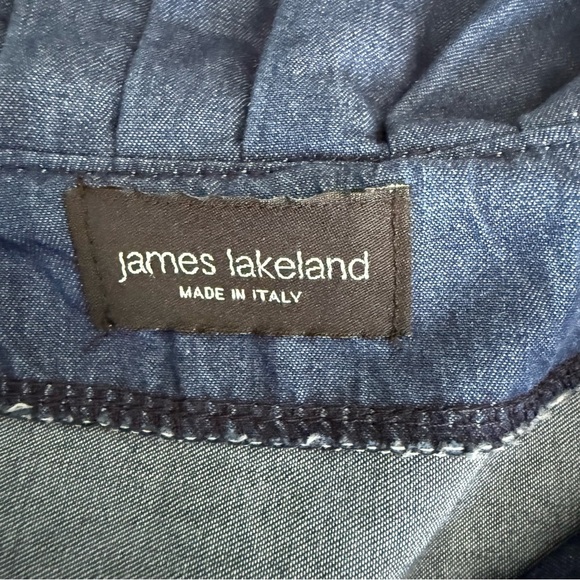 Elegant Ruffled Blue Button Down Shirt - Picture 4 of 10